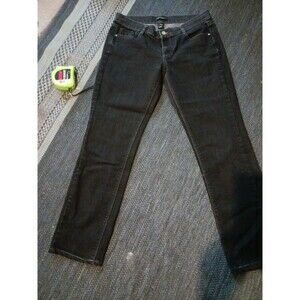 White House Black Market Women's Black Jeans Straight Leg Size slim large